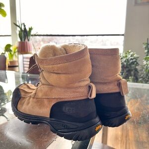 UGG Brown and Black Cozy Boots